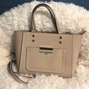 Karl Lagerfeld authentic leather satchel